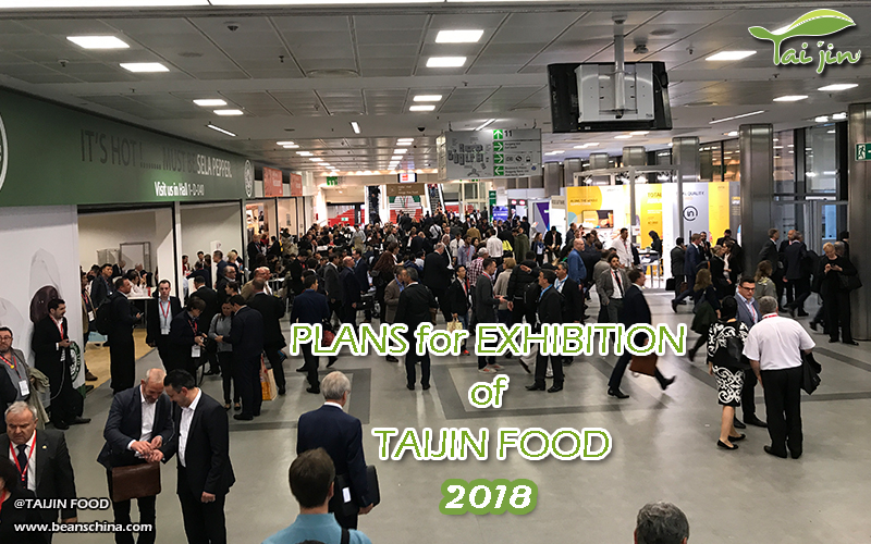 Plans for Exhibition of Taijin Food in 2018